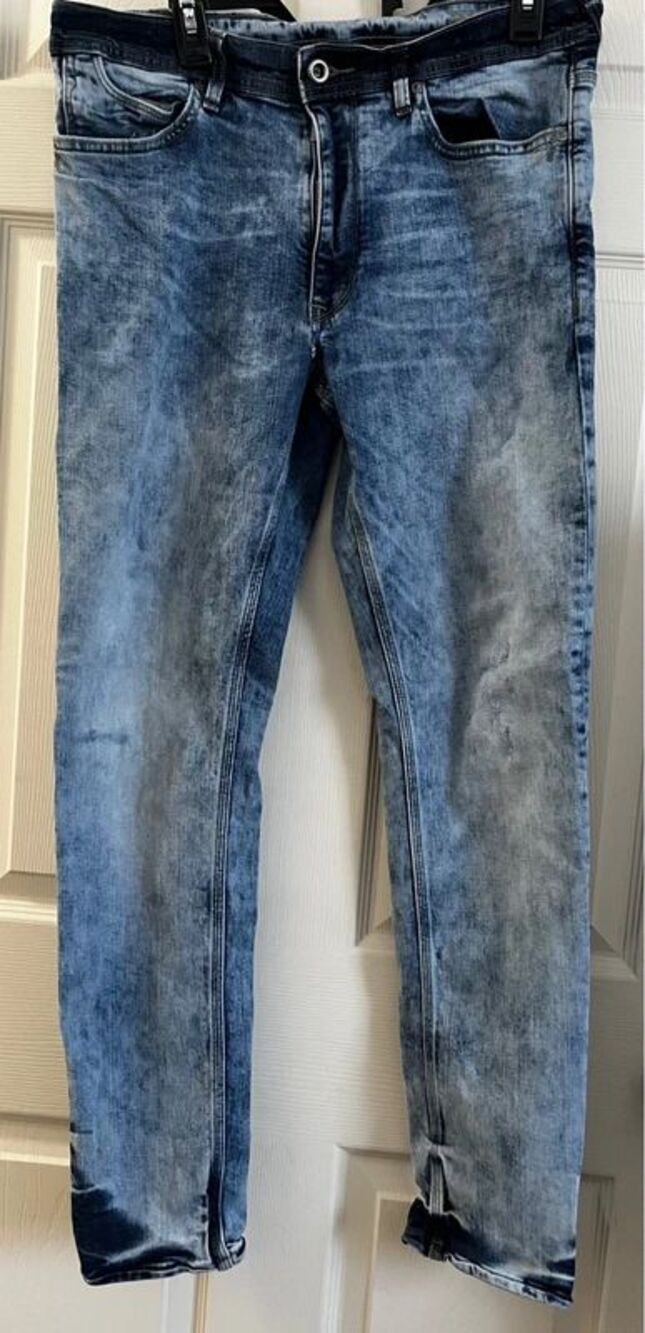 Sean John Mens Jeans Size 32 Slim Fit Blue Acid Wash Denim Y2K Hip Hop